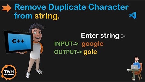 #5 Remove Duplicate Character from string | Easy way to Remove Duplicate Character from string | C++