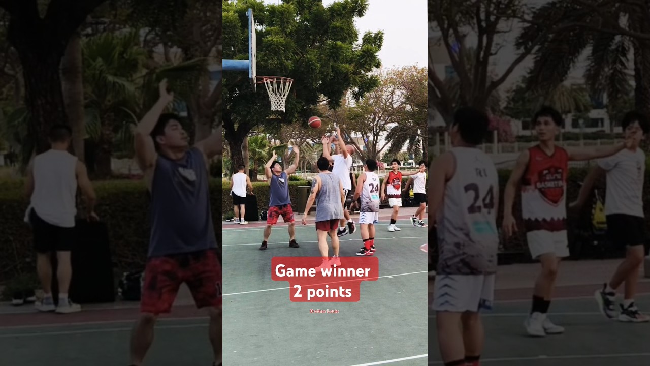 Game winner, 2 points - Basketball | Al Barsha Pond Park | Dubai UAE | Brother Louie