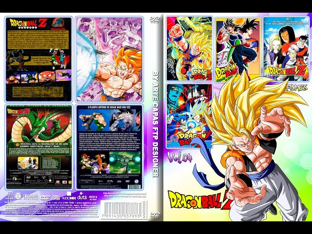 🟣Dragon ball filmes vol. 4 • MENU-DVD 4 em 1 • coleção Dragon