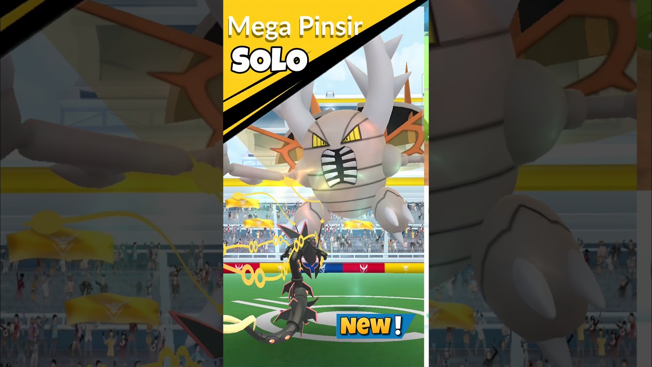 СОЛО Мега Пинсир Рейд с Мега Райквазой в Pokemon GO