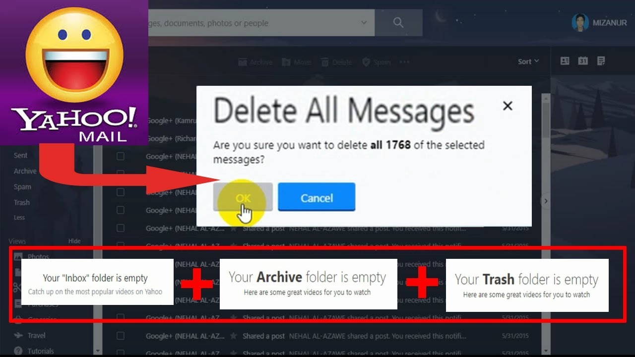 How To Delete All Yahoo Emails At Once Just 1 Click Delete All