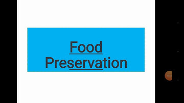 Food Preservation of General Science and ability for #CSS & #PMS