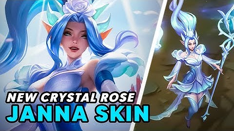 💮 NEW CRYSTAL ROSE JANNA skin is giving the usual pretty girl vibes... | Luminum Janna PBE Gameplay