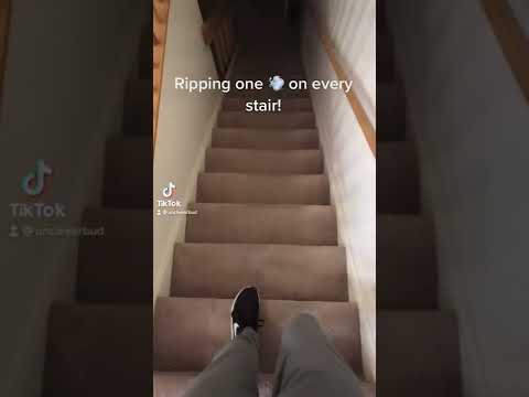 Ripping one on every stair! #funny #meme #tiktok #short #comedy #fart