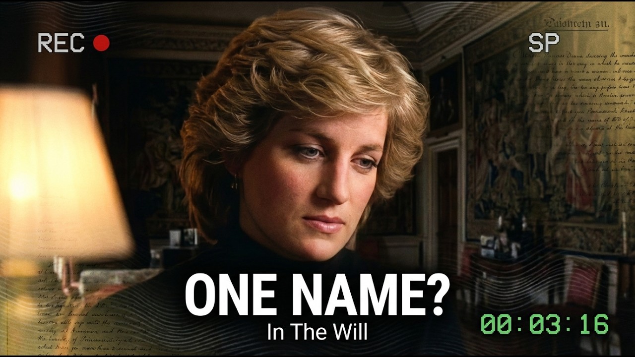 Princess Diana’s Estate Shock: Only One Name In The Will!