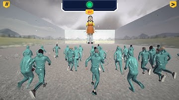 Squid Game REAL HUMAN 3D Snow Part. 2 - Squid Game Red, Green Light Jee Studio Trailer