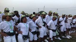 Famous Morning drills with Man 'O' War on Camp Wealth