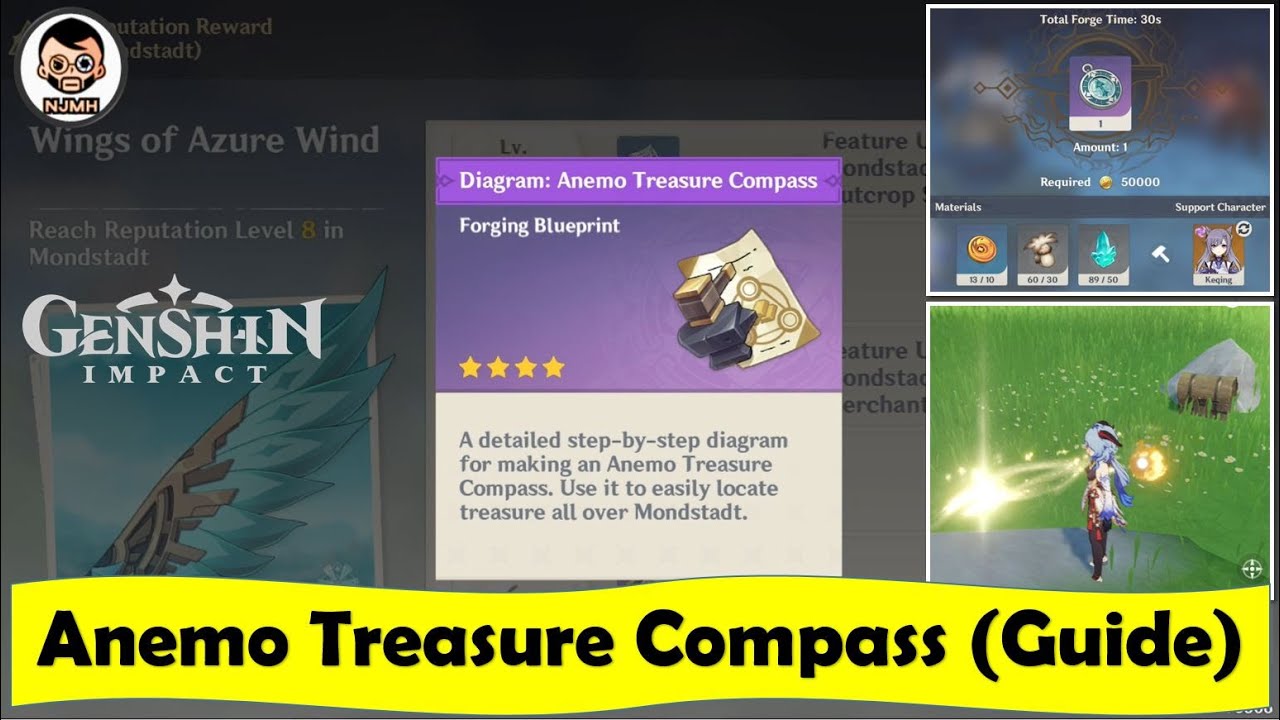 Anemo Treasure Compass GUIDE 