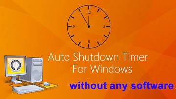 How to Set Shutdown Timer on Windows Pc without any Software 100% working