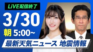 ウェザーニュースの配信のサムネイル画像
