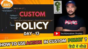 AWS IAM Permission | How To Create Custom Policies | Action in Policy |AWS Tutorial in Hindi/Urdu-13