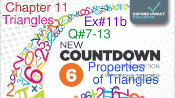 Ex#11b Q#7-13 | Interior & Exterior angles of a Triangle| New Oxford Countdown Book 6| Chapter 11