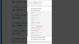 Top 10 Git Shortcuts & Commands Every Developer Should Master 🔥 #git #github #devtools