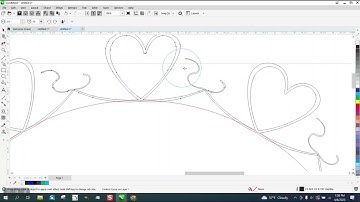 Corel Draw Tips & Tricks Hearts around a Circle with Hello Honey FONT Part 2 Clone