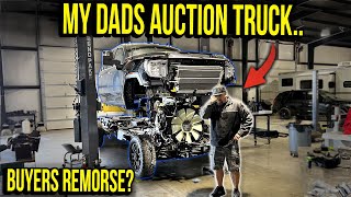 My Dad Bought A Wrecked 2023 GMC Duramax Denali At A Copart Auction! *This Is Bad Part 2