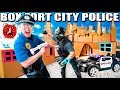 Box Fort Police Super Villain & Stopping Crime - 24 Hour Box Fort City Challenge Day 5