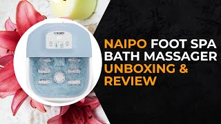 Naipo Foot Spa Bath Massager - Unboxing and first impressions #massage #spa #ad