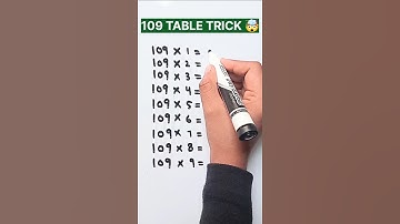 Table of 109 trick #multiply #shortsfeed #maths #viralshort #foryou