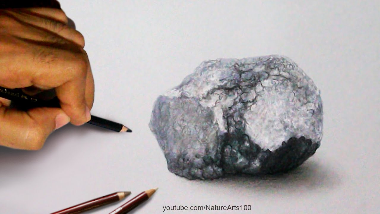 Premium Vector  Rock stone black and white stone or rock hand drawn  sketching