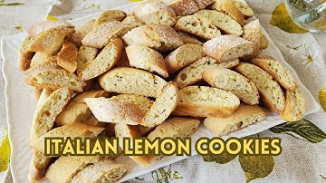 Italian Lemon Cookies | Slightly Firm, Soft, and Delicious!🍋