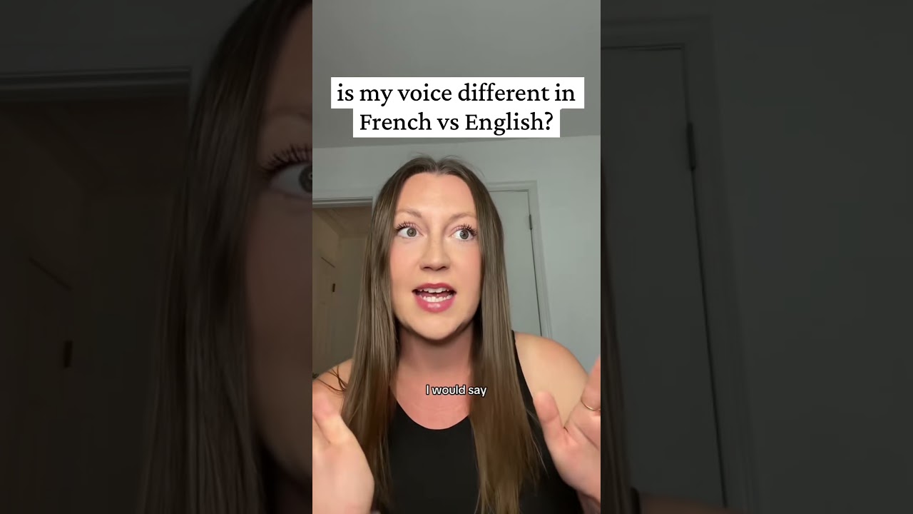 Is my voice different?? Please let me know! #bilingual #french #american #accent #languages #funny