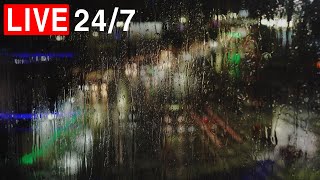 24/7 Rain Sounds For Sleeping for Insomnia Relief | Calm Rain |Window Rain ASMR for Sleep