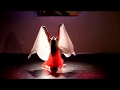 Kalila  romantic belly dance with veil wings immortal love