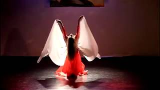 Kalila - romantic belly dance with veil wings (Immortal love)