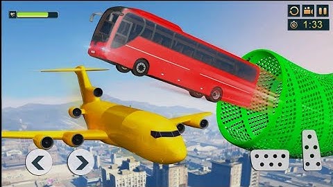 Bus Driving Stunts Game - Mega Ramp Bus Simulator 2021 - Impossible Bus Racing 3D - Android Gameplay