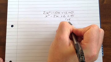 Factorising Quadratics 9 of 12: a Not Equal To 1