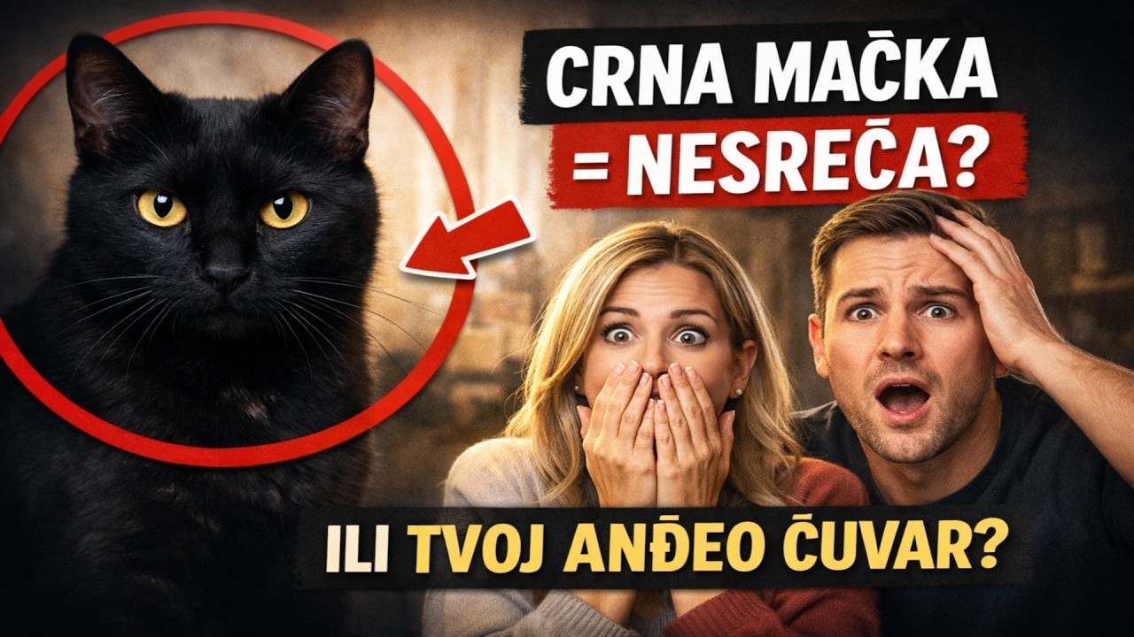 CRNA MAČKA = NESREĆA? 🙀 Najveća GREŠKA koju pravite i zašto je ona zapravo vaš ANĐEO ČUVAR ❤️