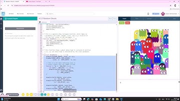 JavaScript 4.3.3 სავარჯიშო - Random Ghost / codehs.com / coding/ ლევან ნიშნიანიძე/ პროგრამირება
