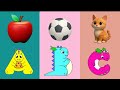 "A for Apple" | ABCD Song for Children | A to Z Alphabet Learning Video #abcd #abc #abcsong #abcde