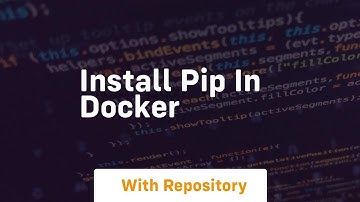 install pip in docker