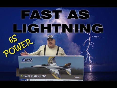 HABU SUPER SPORT 70mm EDF Jet BNF Basic with SAFE Select and AS3X 6S & 4S power Unboxing