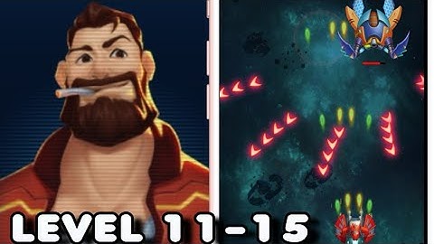 GALAXY INVADERS ALIEN SHOOTER STAGE LEVEL 11-15 BOSS CHEFES PLANE SPITFIRE GAMEPLAY ANDROID IOS