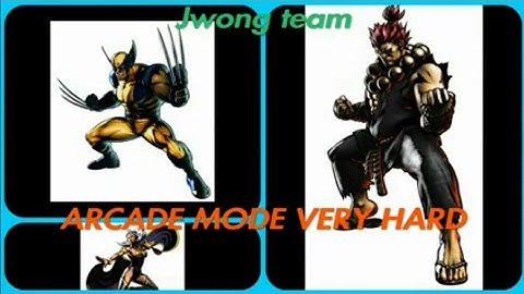 Ultimate Marvel Vs Capcom 3 Arcade mode Justin Wong Team. Very Hard (No matches loss)