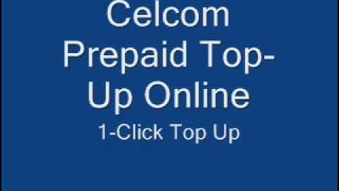 Celcom Prepaid Top-Up Online