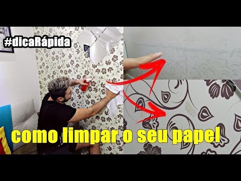 Como limpar papel de parede Fácil e rápido