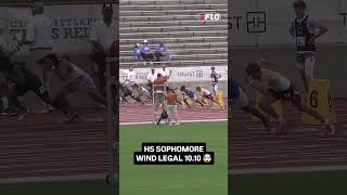 Dillon Mitchell runs wind legal 10.10 (+1.8) in Texas Relays Prelims 🤯