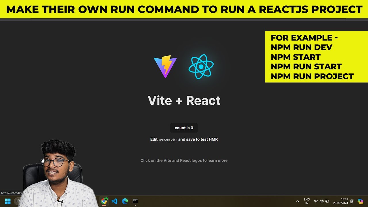 How to make their own command to run a ReactJS , NodeJS project - YouTube