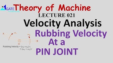 Theory of Machine Rubbing Velocity at Pin Joint Lecture 21