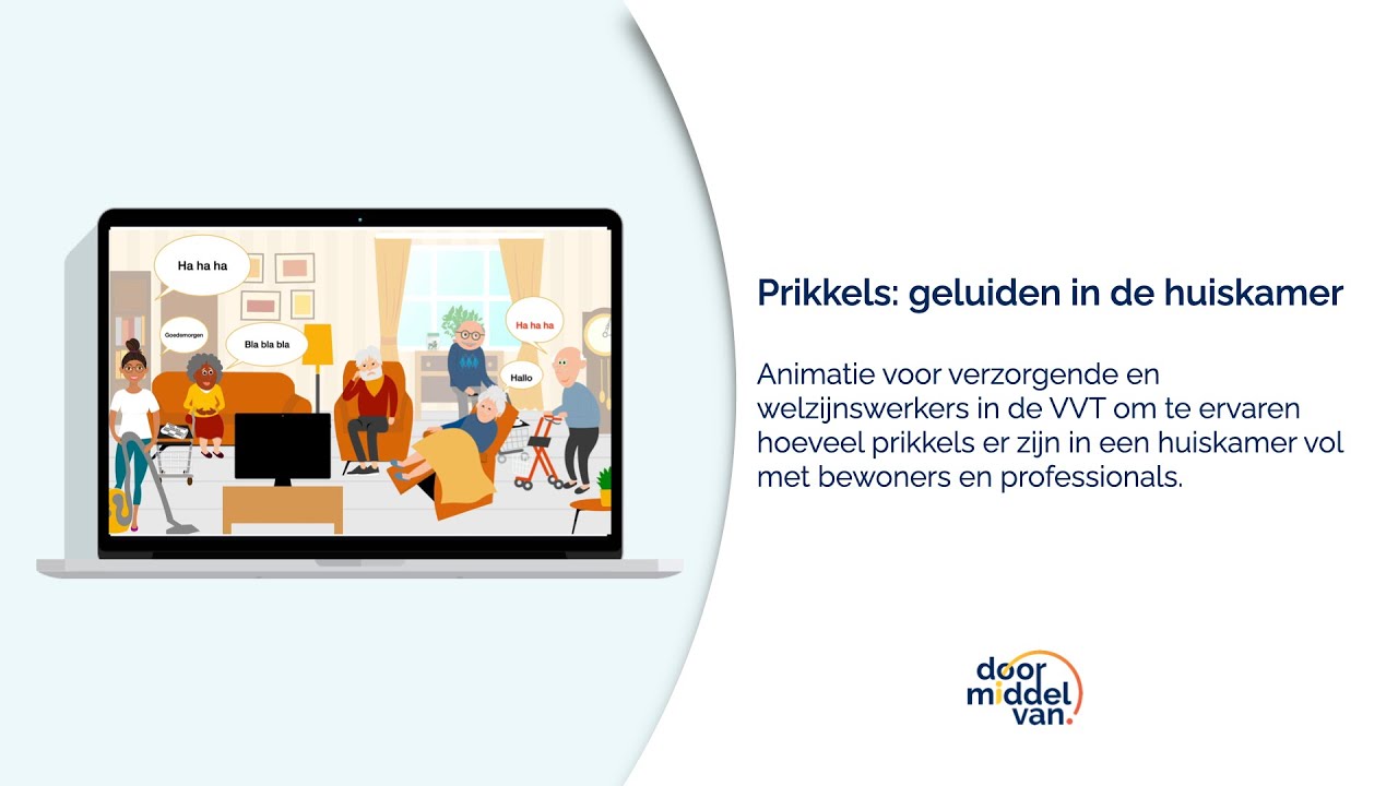 Door Middel Van Animatie Prikkels Geluiden in de huiskamer (Topaz 3