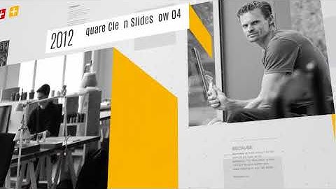 Square Clean Slideshow | After Effects Project Files Video Displays Corporate