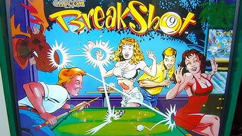 1996 Capcom BREAKSHOT Pinball Machine In Action