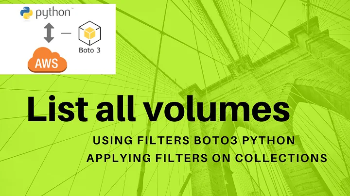 aws boto3 automation | list ebs volumes  using boto3 filter method