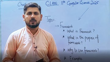 Lecture 1.2.1 || Framework in software development || 11th class computer science 2025