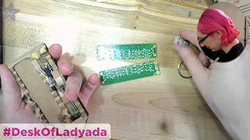 Ladyada assembles @boldport project #1 #DeskofLadyada @adafruit 3/19/16