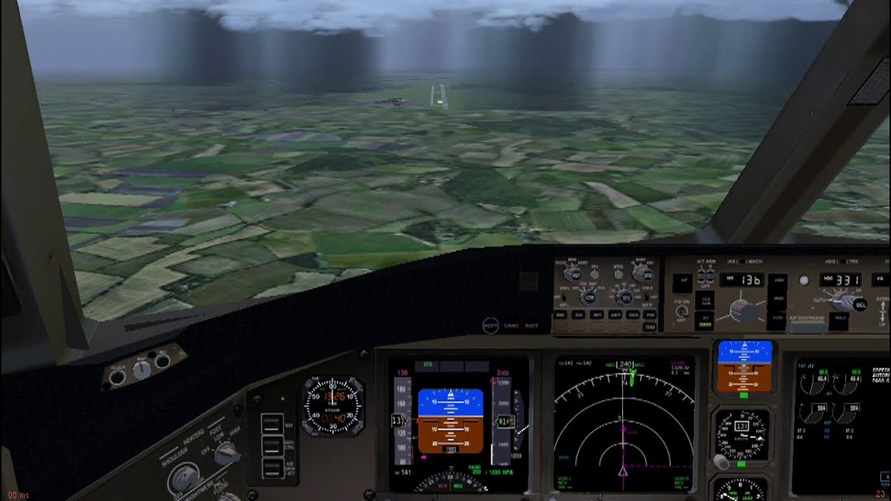 FlightGear 2020.3.8 777-200 full flight