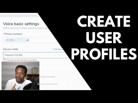 How to Create 8x8 User Profiles